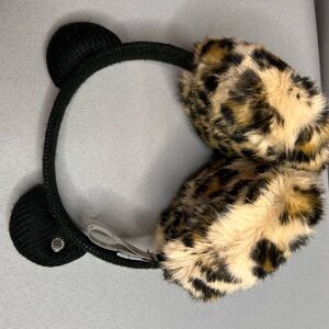 NEW Karl  Lagerfeld Leopard Print Earmuffs for women